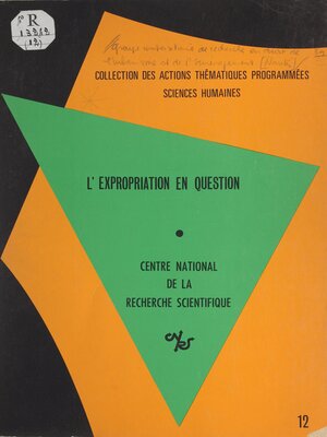 cover image of L'expropriation en question